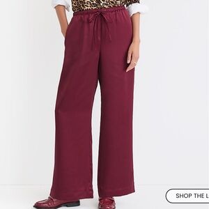 LOFT The Sawyer Pull-On Pant in Smoked Garnet Size Small
